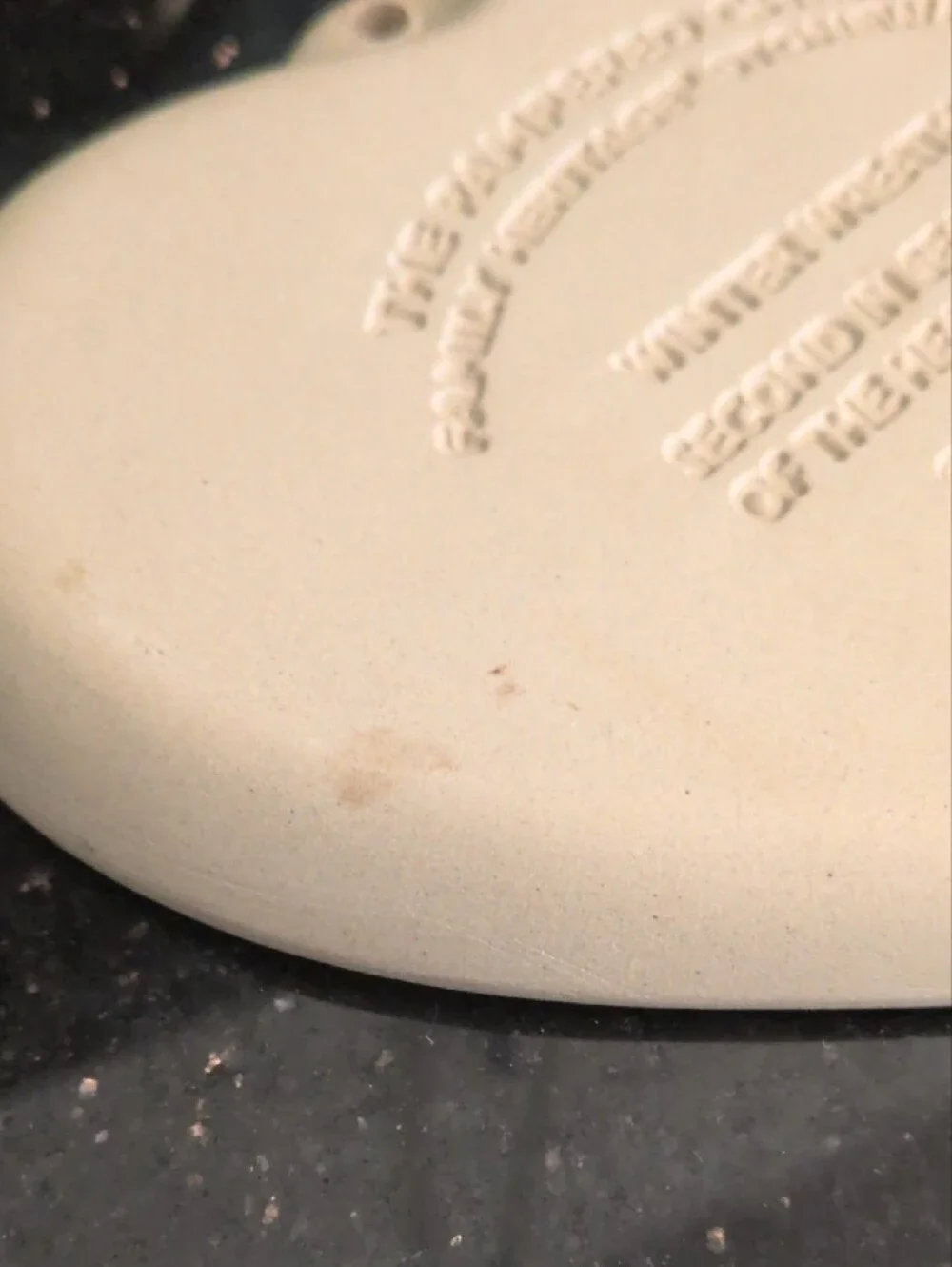 The Pampered Chef Heart-Shaped Winter Wreath Stoneware Mold